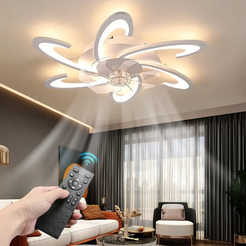 Deckenventilator mit LED-Licht – 85W, dimmbar, leise, mit Fernbedienung