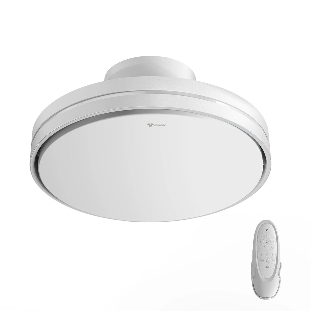 Klingenloser Deckenventilator mit LED-Licht | Leise, dimmbar & sicher